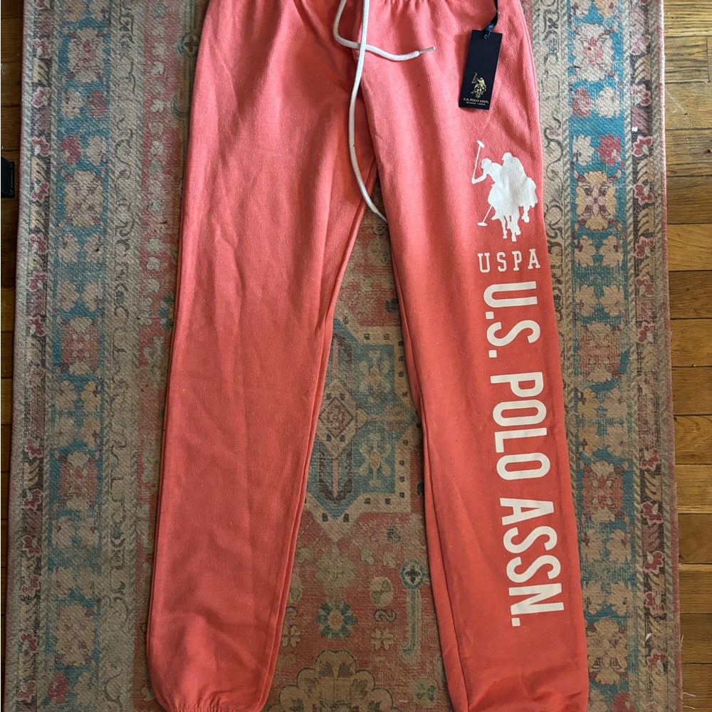BNWT U.S. Polo Assn. Coral Lounge Pants